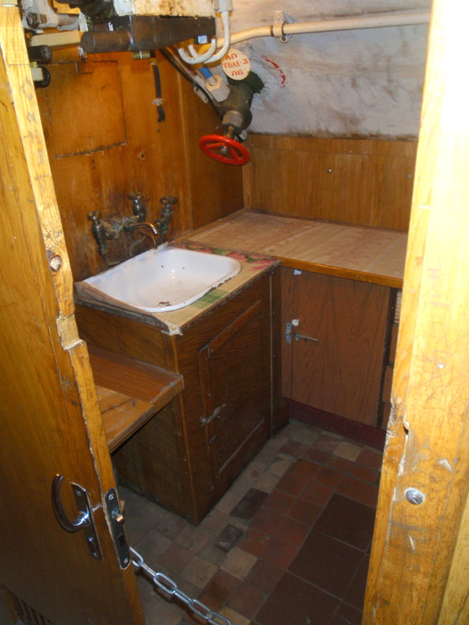 Crew bathing area.